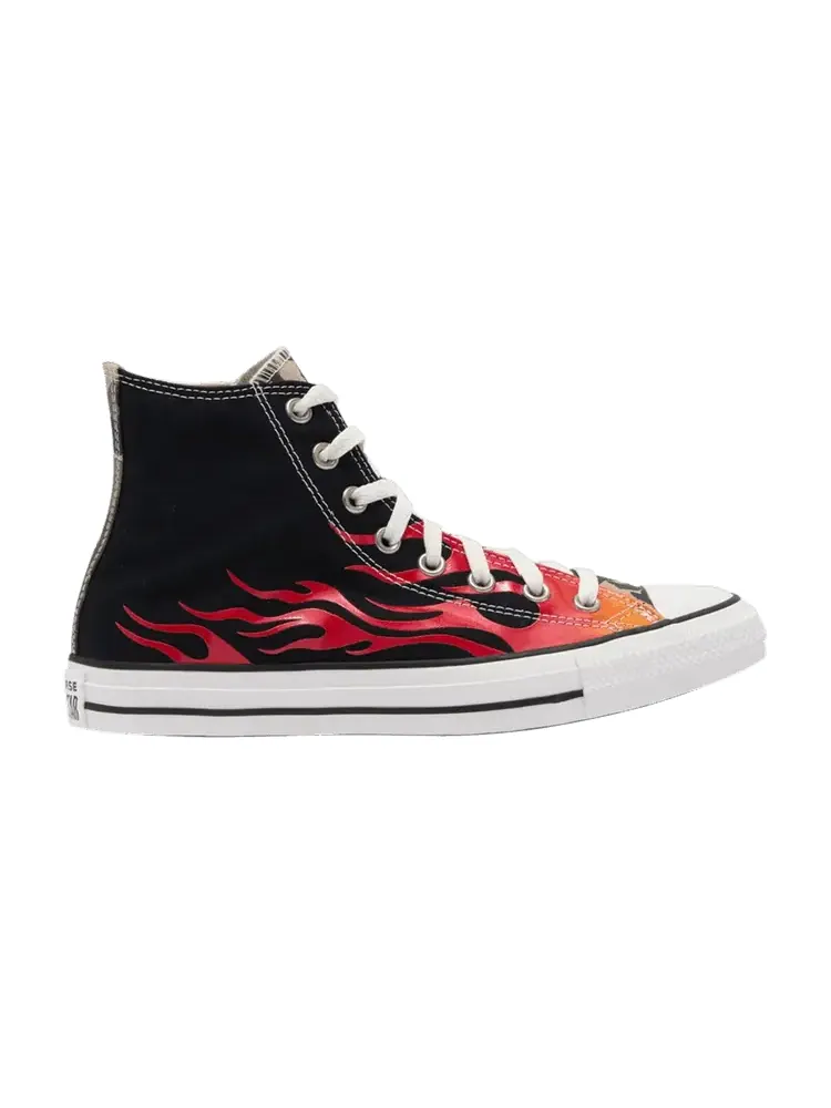 Кроссовки Converse Chuck Taylor All Star High 'Flame Camo Stars' — изображение 1 из 1, черный/винтажный хаки