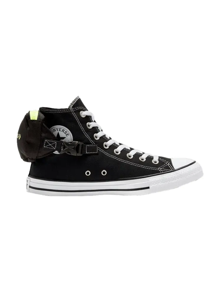 Кроссовки Converse Chuck Taylor All Star Buckle Up High 'Volt Glow' — изображение 1 из 1, черный/белый