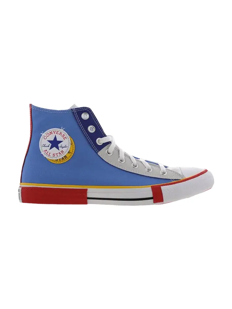 Кроссовки Converse Chuck Taylor All Star High 'Double Logo' — изображение 1 из 1, синий/белый