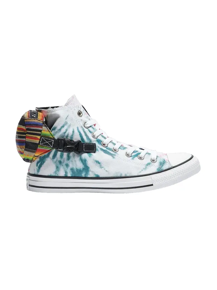 Кроссовки Converse Chuck Taylor All Star Buckle Up High 'Tie-Dye' — изображение 1 из 1, розовый