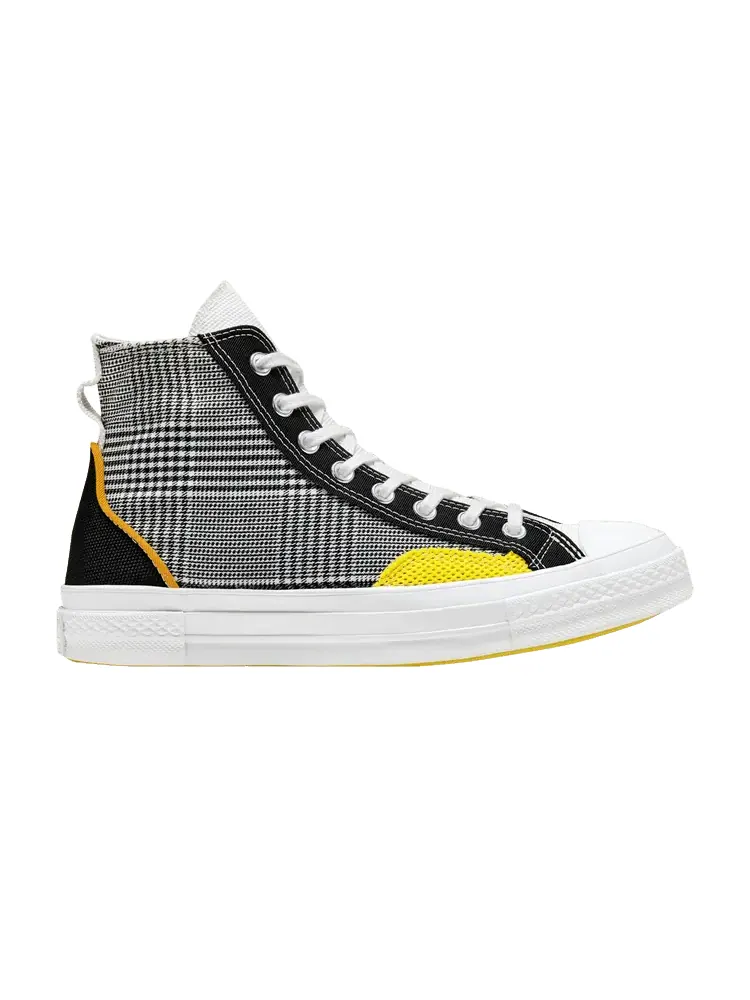 Кроссовки Converse Chuck 70 High 'Hacked Fashion - Black Speed Yellow' — изображение 1 из 1, черный/белый/желтый