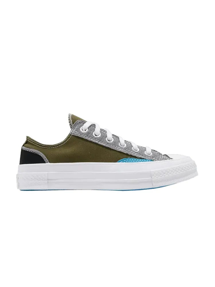 Кроссовки Converse Chuck 70 Low 'Hacked Fashion Mix n Match' — изображение 1 из 1, зеленый/черный/синий