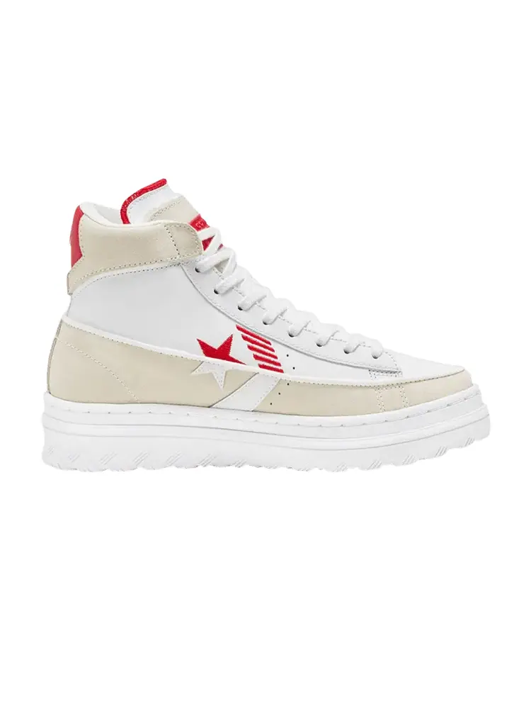 Кроссовки Converse Pro Leather X2 High 'Rivals Pack - White University Red' — изображение 1 из 1, белый/красный
