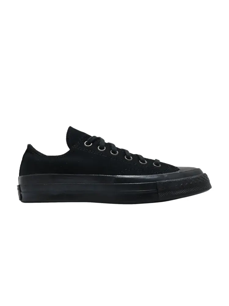 Кроссовки Converse Chuck 70 Low 'Triple Black' — изображение 1 из 1, черный/черный/черный
