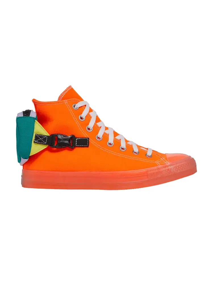 Кроссовки Converse Chuck Taylor All Star Buckle Up High 'Total Orange' — изображение 1 из 1, оранжевый//белый