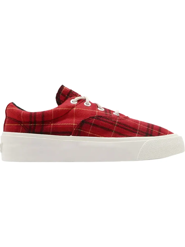 Кроссовки Converse Skid Grip Low Twisted Plaid - Haute Red — изображение 1 из 1, красный