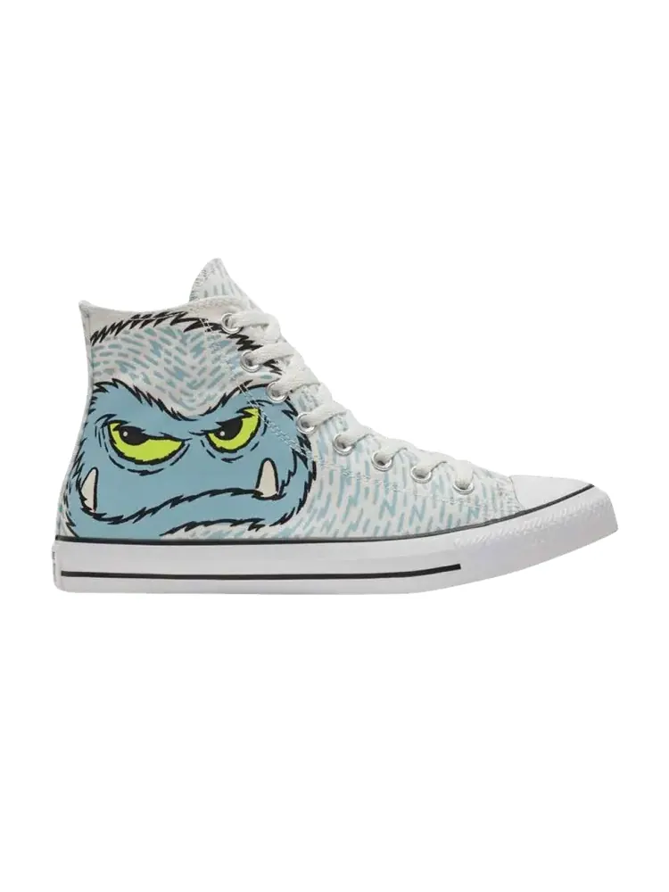 Кроссовки Converse Chuck Taylor All Star High 'Yeti Snowman' — изображение 1 из 1, винтажный белый/синий