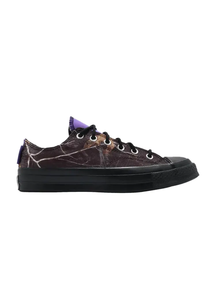 Кроссовки Converse Realtree x Chuck 70 GTX Low 'Black' — изображение 1 из 1, черный/фиолетовый/желтый