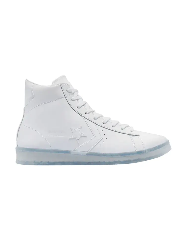 Кроссовки Converse Pro Leather High 'Black Ice - White Clear' — изображение 1 из 1, белый/белый/прозрачный