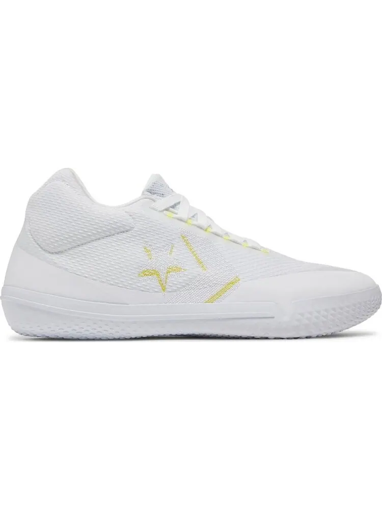 Кроссовки Converse All Star BB Evo Mid Hi-Vis Collection - White Fresh Yellow — изображение 1 из 8, белый