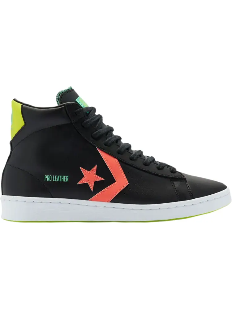 Кроссовки Converse Pro Leather High Hi-Vis Collection - Black Multi Neon — изображение 1 из 1, черный