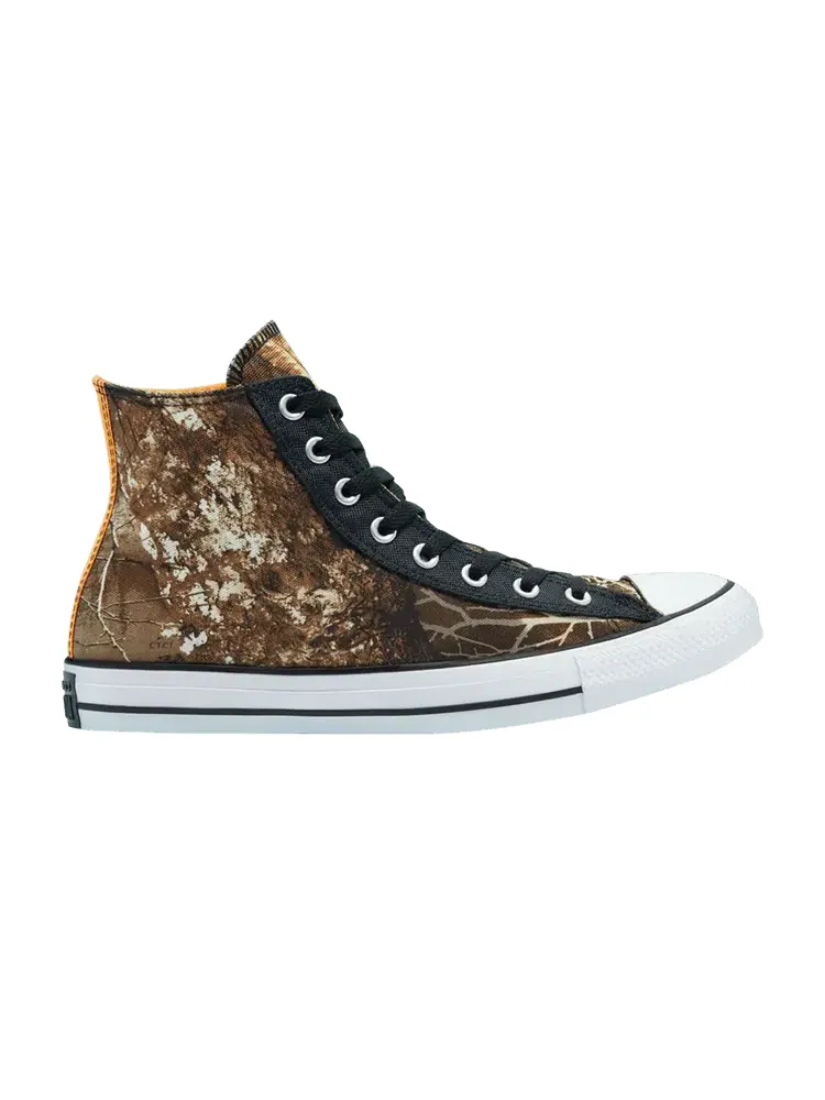 Кроссовки Converse Realtree Edge x Chuck Taylor All Star High 'Camo' — изображение 1 из 1, черный/мульти/белый