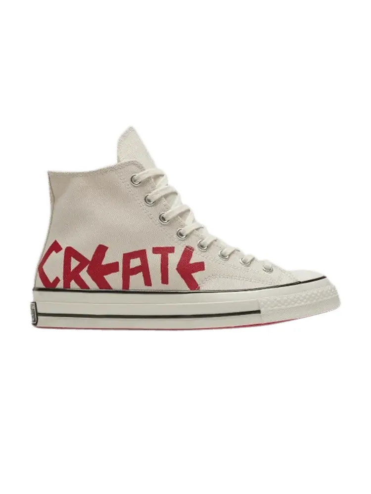 Кроссовки Converse Chuck 70 High 'Create Future - Parchment' — изображение 1 из 1, красный/черный