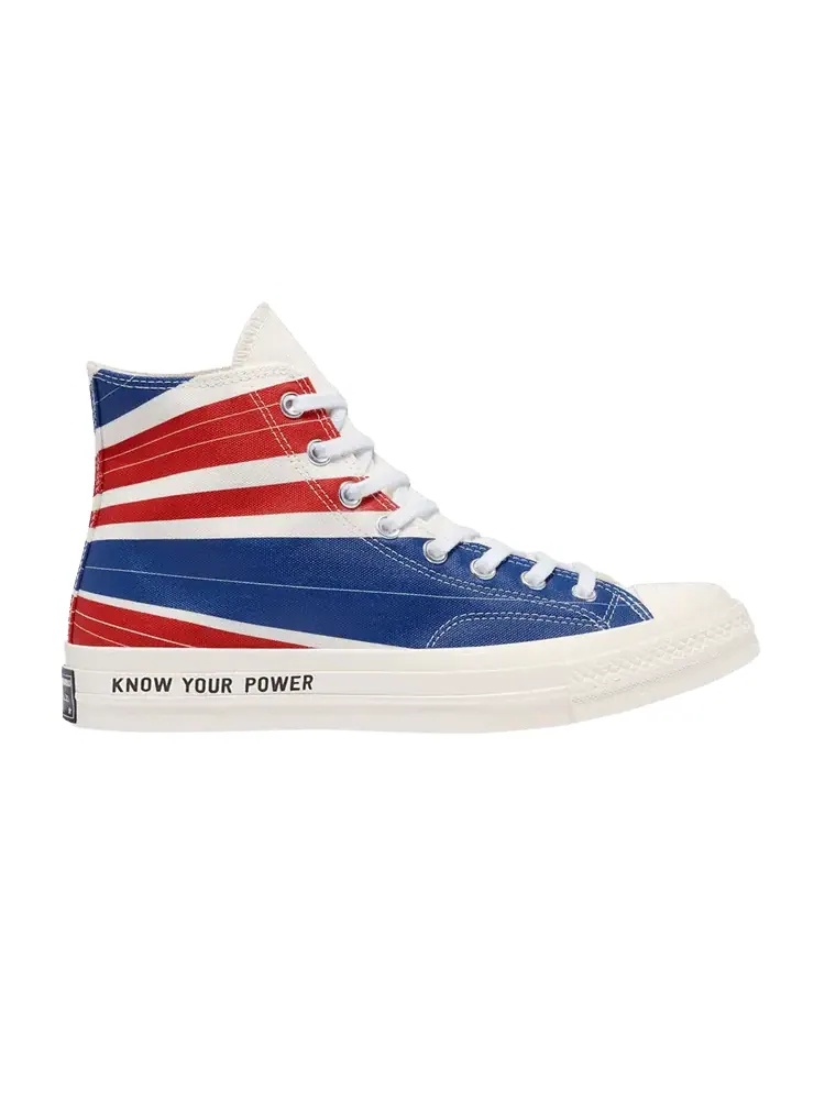Кроссовки Converse Chuck 70 High 'Be Heard' — изображение 1 из 1, синий/красный