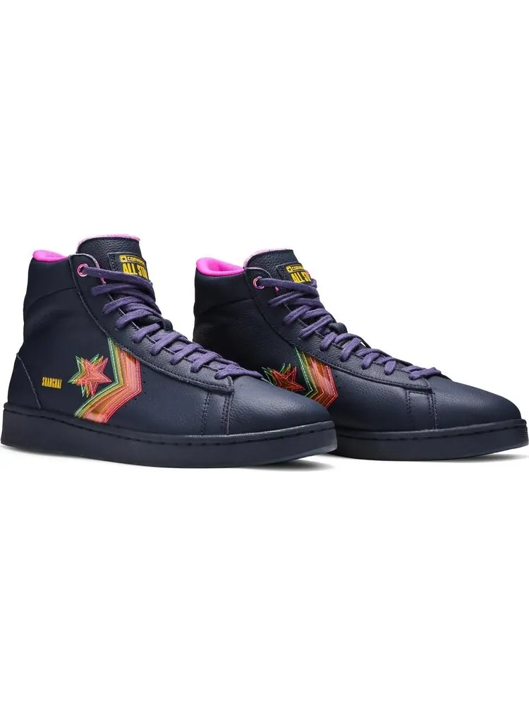 Кроссовки Converse Pro Leather High Heart of the City - Shanghai — изображение 8 из 8, синий