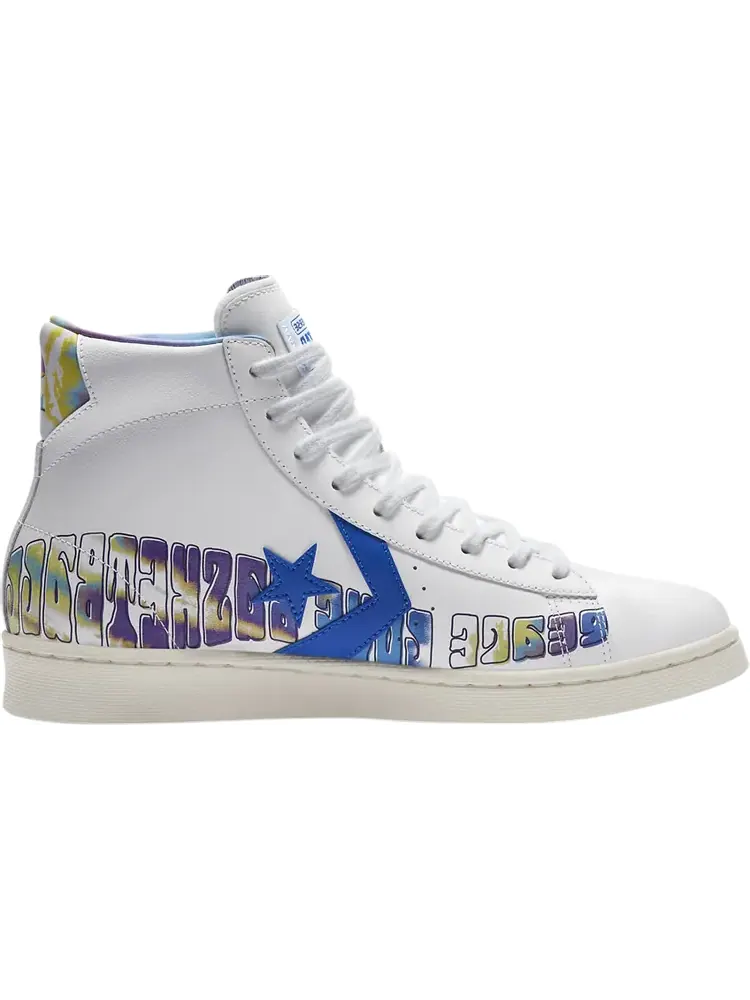 Кроссовки Converse Pro Leather High Peace, Love, and Basketball — изображение 1 из 1, белый