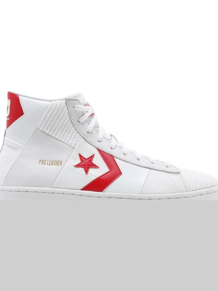 Кроссовки Converse Pro Leather High Summer Drip - White University Red — изображение 2 из 8, белый