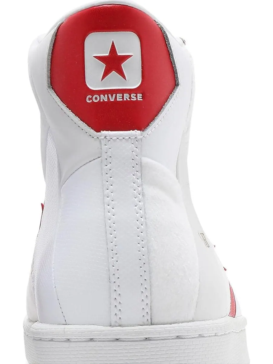 Кроссовки Converse Pro Leather High Summer Drip - White University Red — изображение 7 из 8, белый
