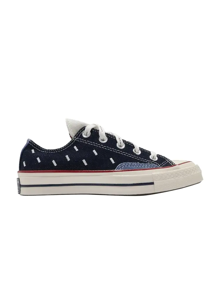 Кроссовки Converse Chuck 70 Low 'Indigo Boro - Midnight Navy' — изображение 1 из 1, темно-синий