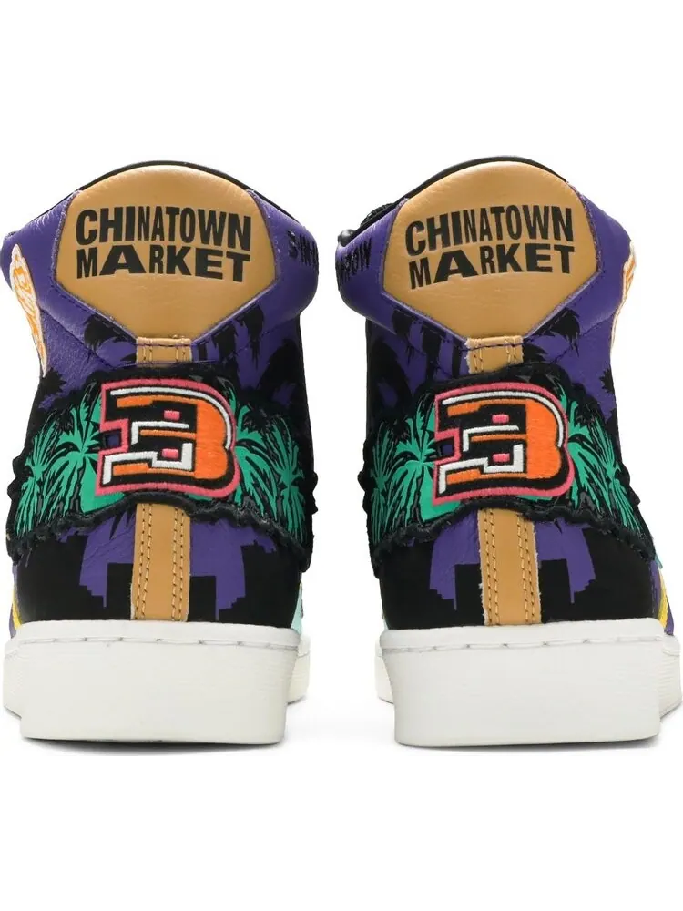 Кроссовки Converse Chinatown Market x Pro Leather High Lakers Championship Jacket — изображение 6 из 8, фиолетовый