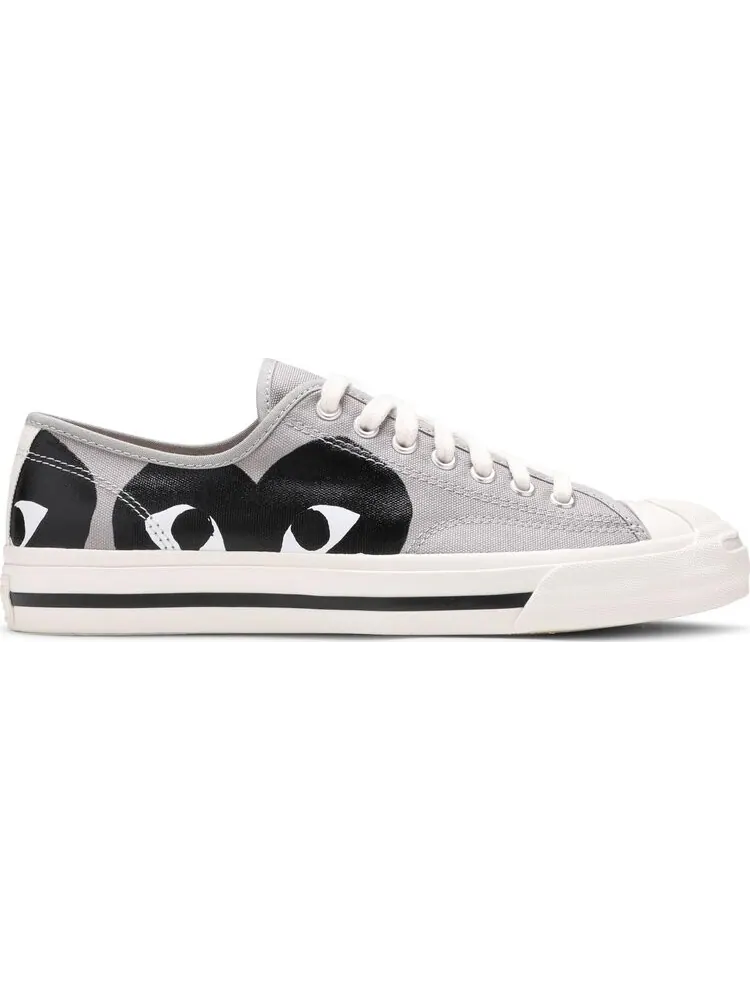 Кроссовки Converse Comme des Garçons PLAY x Jack Purcell Drizzle Black — изображение 1 из 8, серый