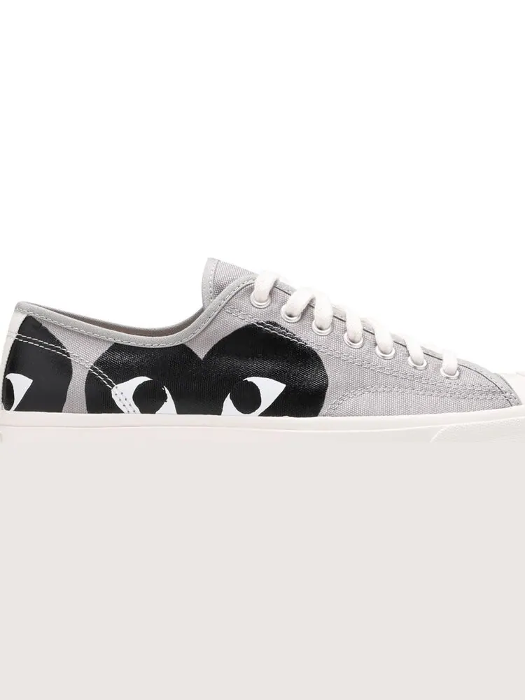 Кроссовки Converse Comme des Garçons PLAY x Jack Purcell Drizzle Black — изображение 2 из 8, серый
