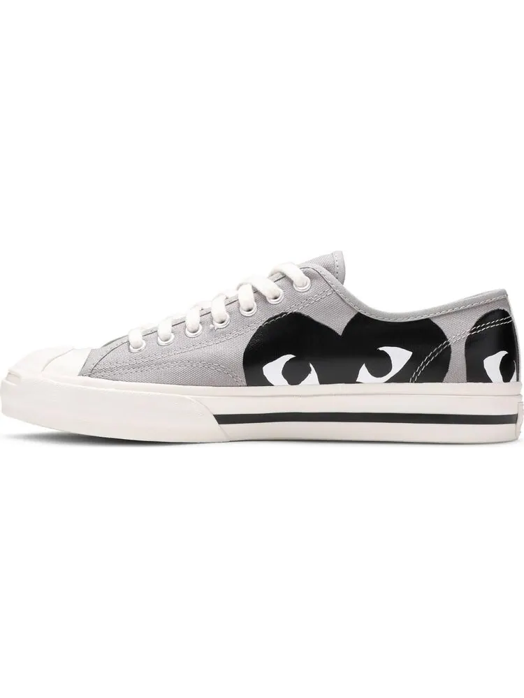 Кроссовки Converse Comme des Garçons PLAY x Jack Purcell Drizzle Black — изображение 3 из 8, серый