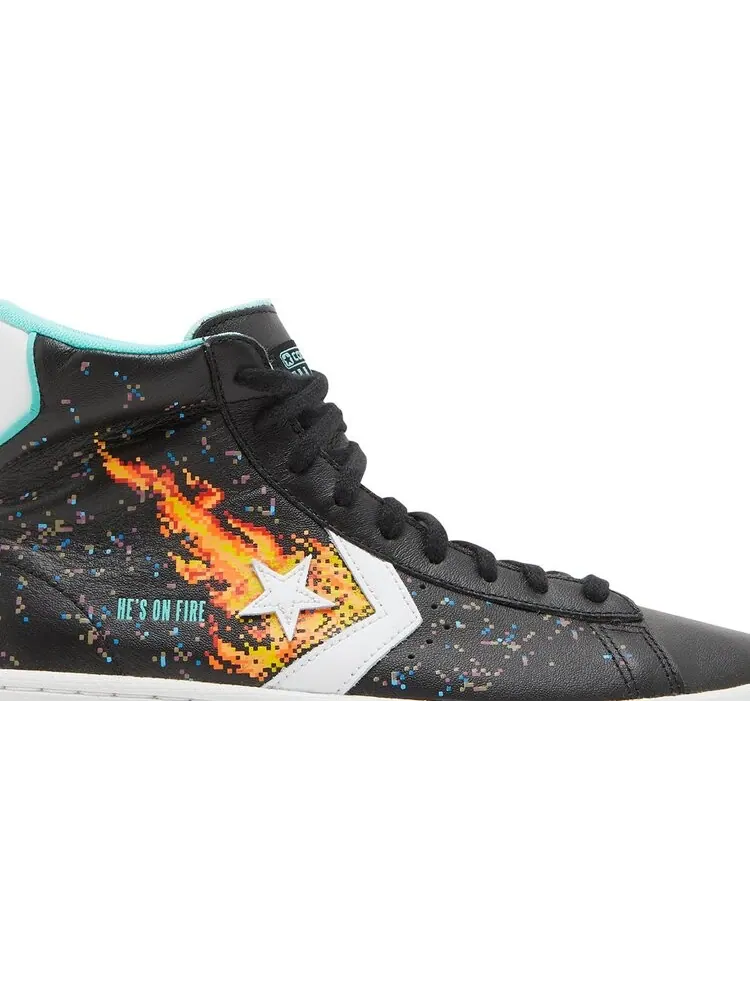 Кроссовки Converse NBA Jam x Pro Leather High Hes On Fire! — изображение 2 из 8, черный