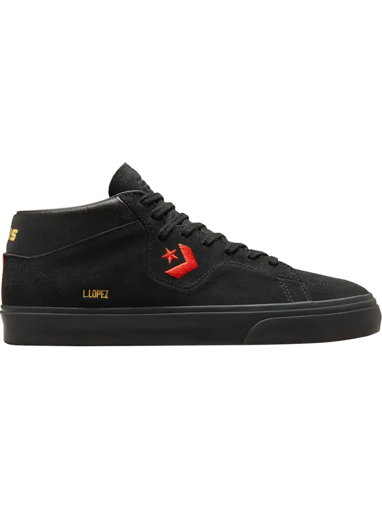 Кеды Converse Louie Lopez Pro Mid Mi Gente Capsule - Black Poppy Glow — изображение 1 из 1, черный