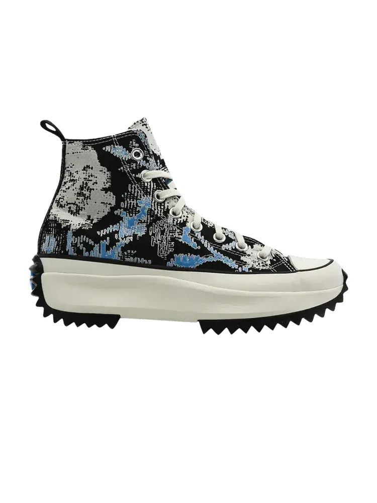 Кроссовки Converse Run Star Hike High 'Floral Fusion - University Blue' — изображение 1 из 1, синий/черный