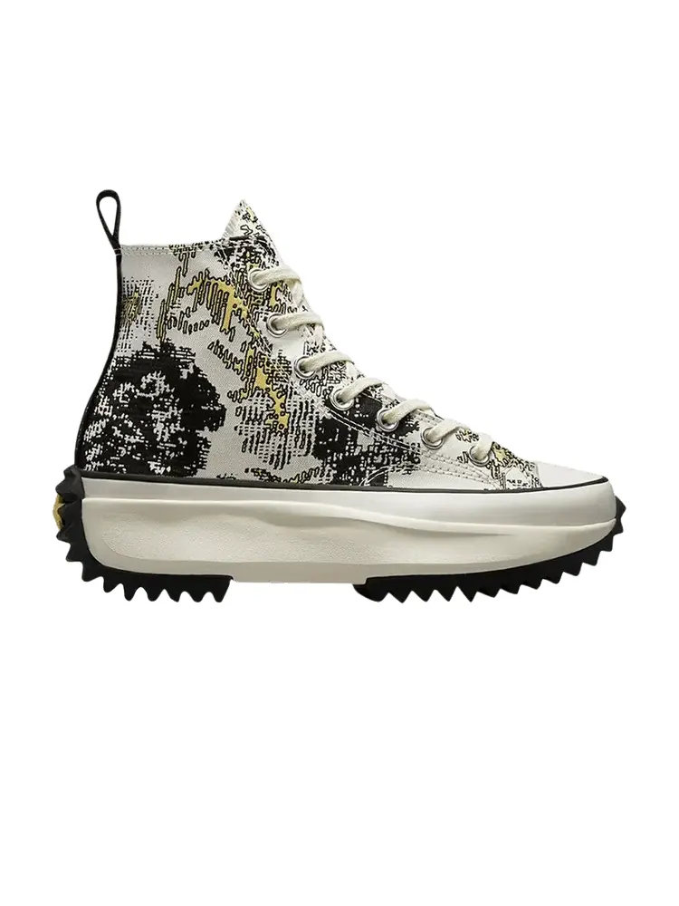 Кроссовки Converse Run Star Hike High 'Floral Fusion - Saturn Gold' — изображение 1 из 1, золотистый/черный