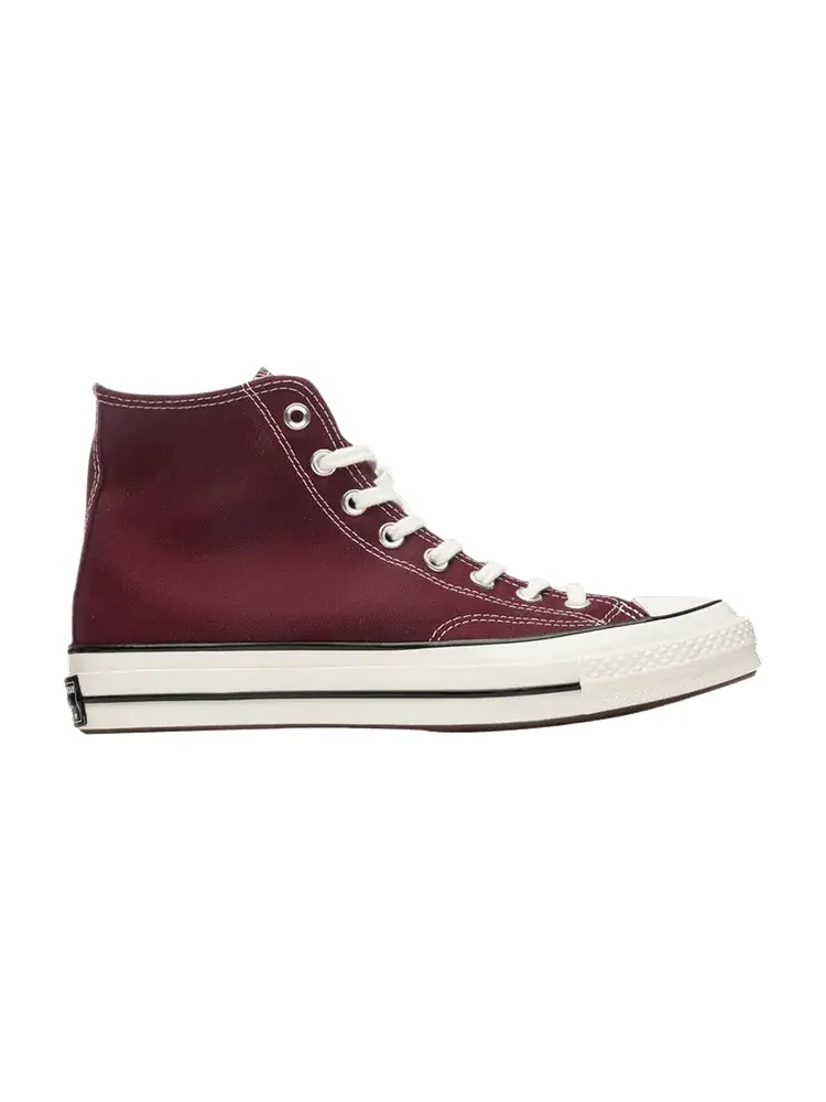 Кроссовки Converse Chuck 70 High 'Recycled Canvas - Deep Bordeaux' — изображение 1 из 1, красный