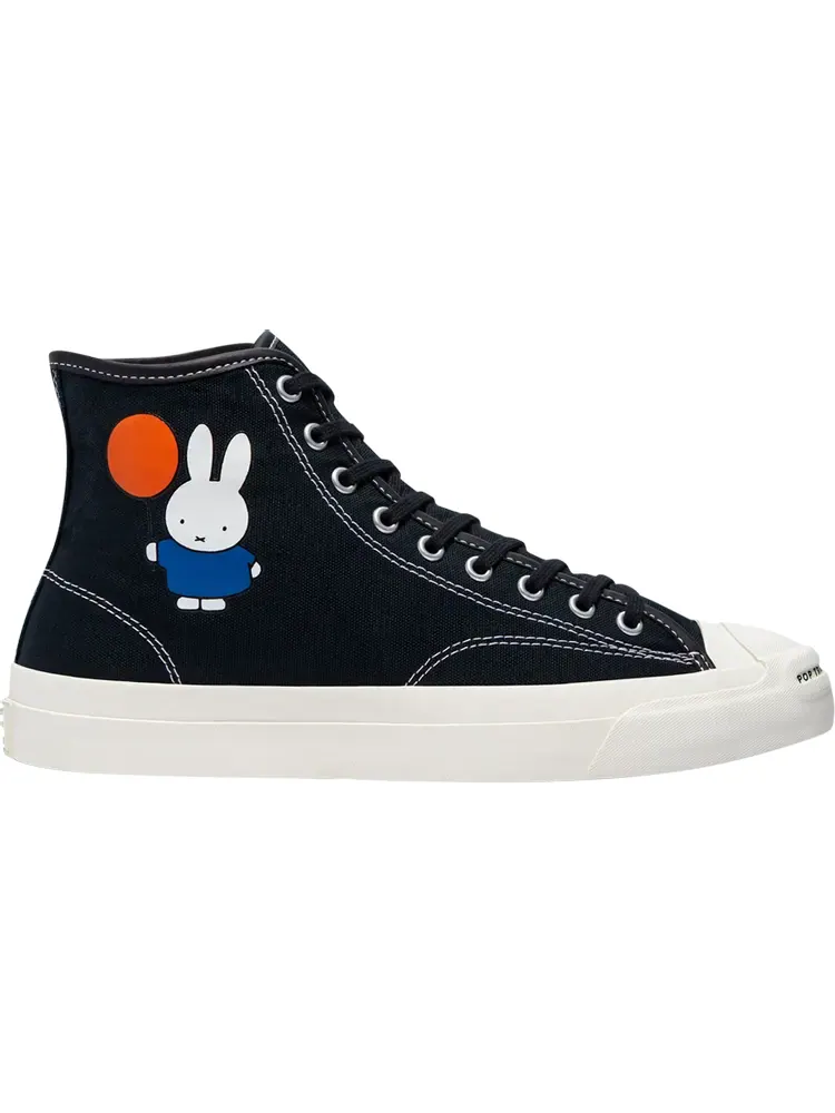 Кроссовки Converse POP Trading Company x Jack Purcell Pro High Miffy - Black — изображение 1 из 1, черный