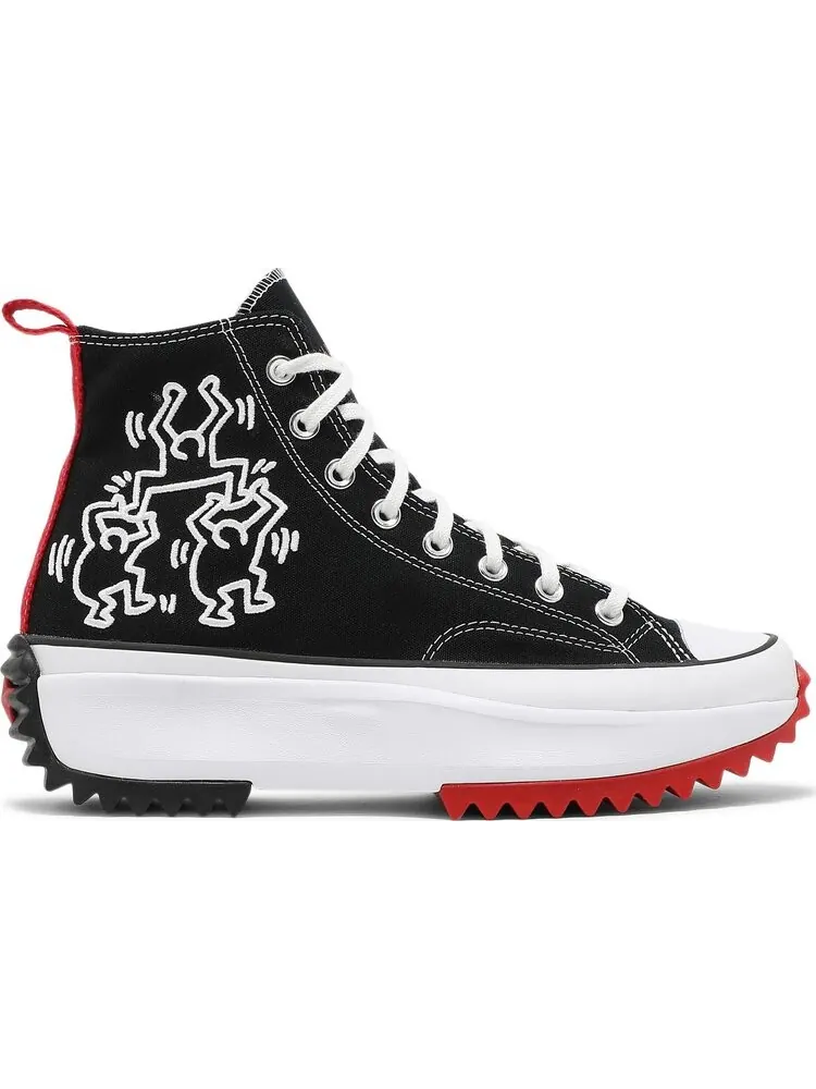 Кроссовки Converse Keith Haring x Run Star Hike — изображение 1 из 8, черный