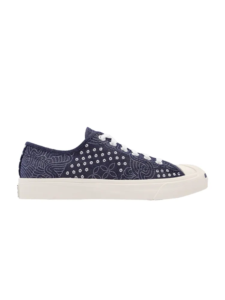 Кроссовки Converse Jack Purcell Hybrid Low 'World Denim - Midnight Navy' — изображение 1 из 1, темно-синий/белый