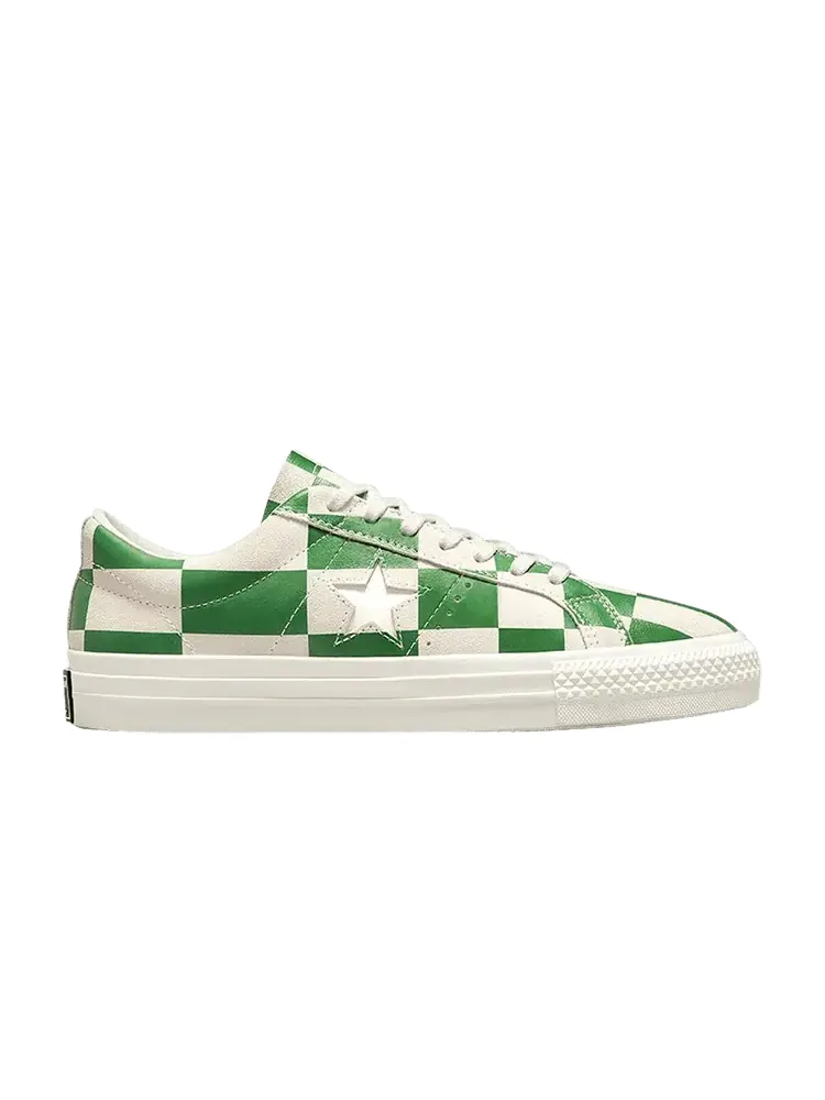 Кроссовки Converse One Star Low 'Warped Board - Medium Green' — изображение 1 из 1, белый/зеленый/белый