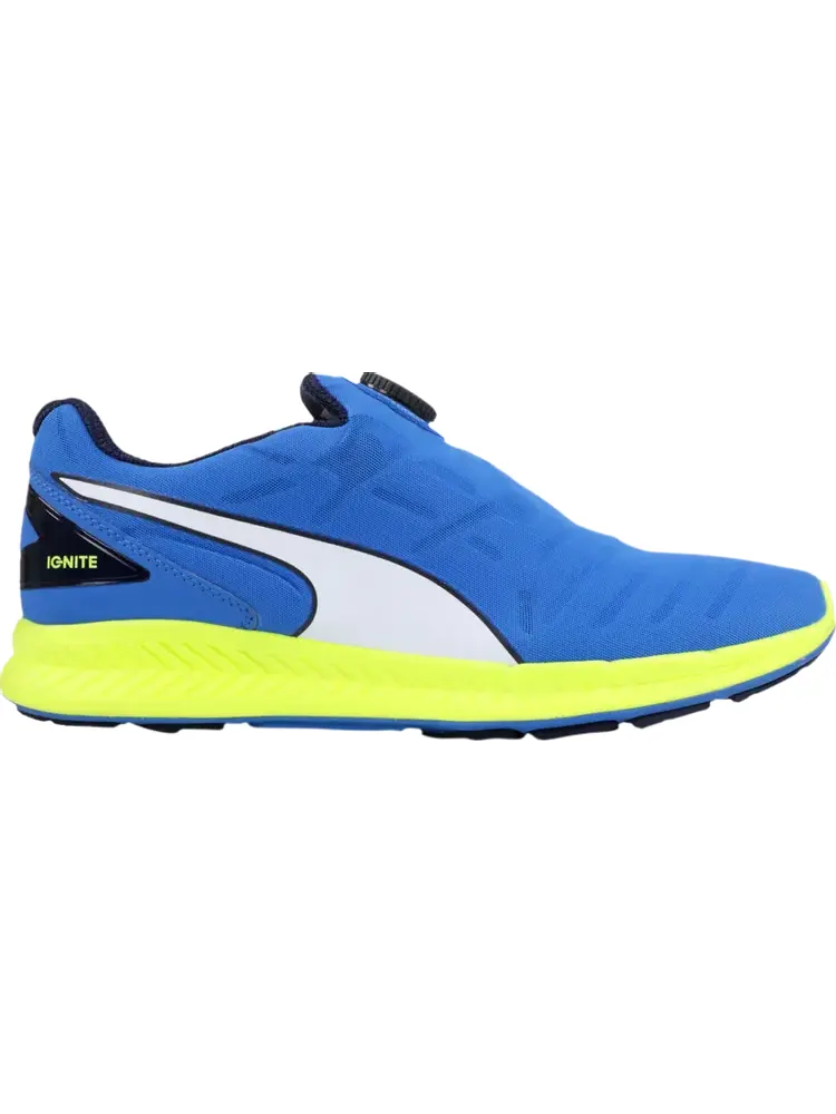 Кроссовки Puma Ignite Disc Electric Blue Safety Yellow — изображение 1 из 1, синий