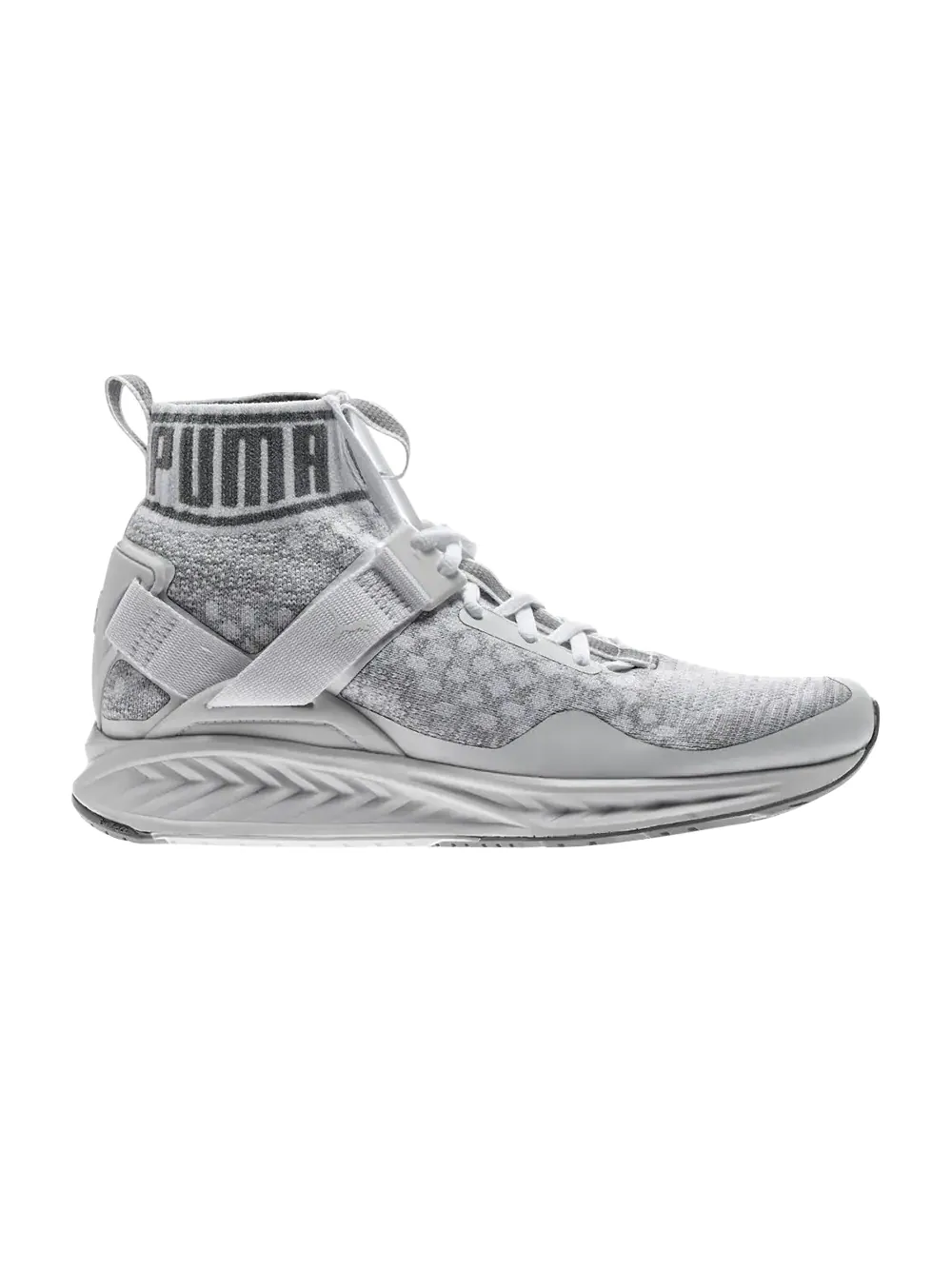 Кроссовки Ignite 3 Evoknit Mid Puma — изображение 1 из 1, белый/серый