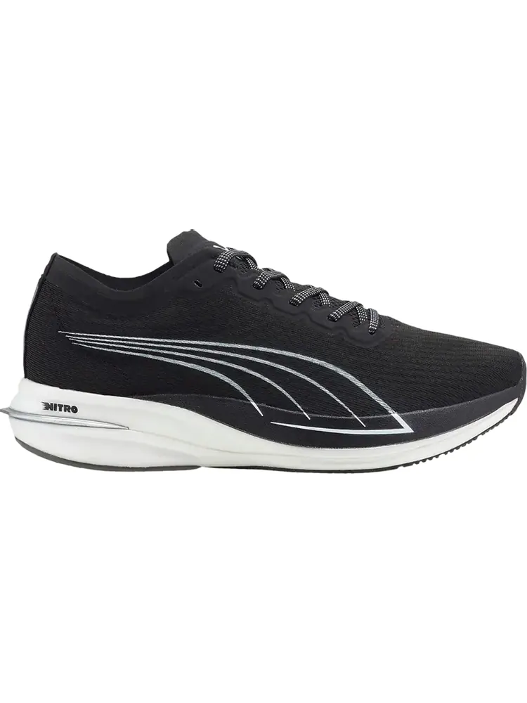 Кроссовки Puma Deviate Nitro Black White — изображение 1 из 1, черный