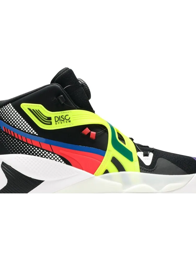 Кроссовки Puma Disc Rebirth Black Yellow Alert — изображение 2 из 8, черный