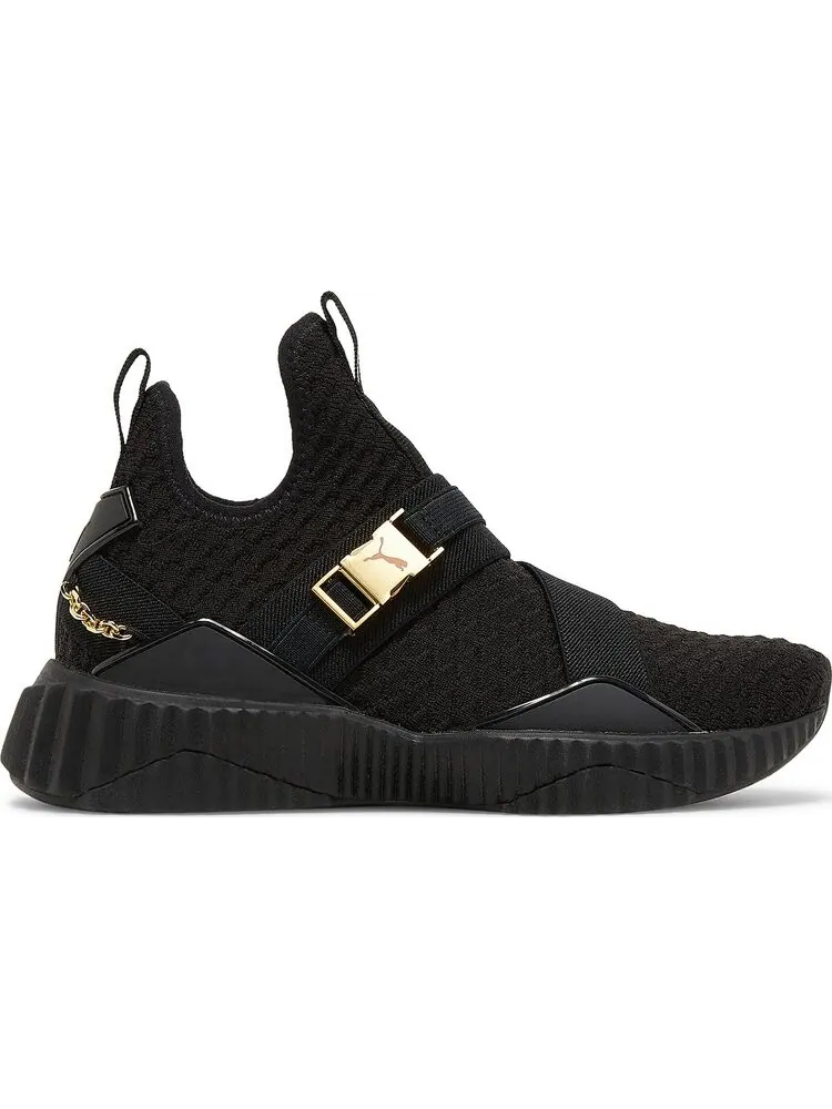 Кроссовки Puma Wmns Defy Mid Black Gold — изображение 1 из 8, черный