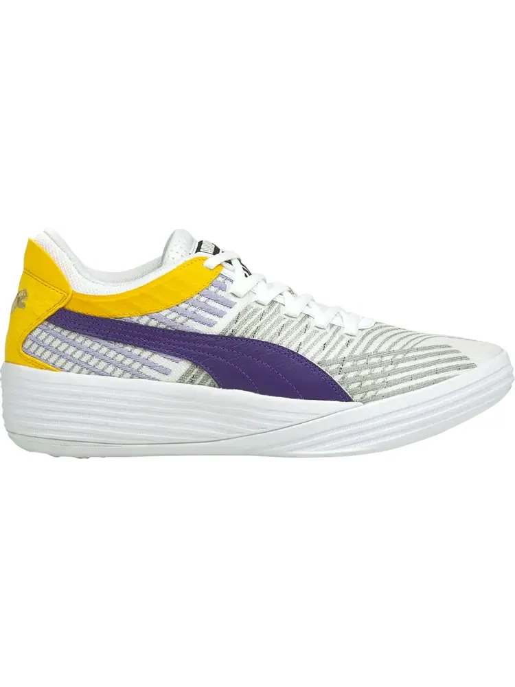 Кроссовки Puma Clyde All-Pro Coast 2 Coast - Lakers — изображение 1 из 1, белый