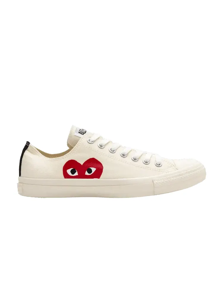 Кроссовки Converse Comme des Garçons PLAY x Chuck Taylor All Star Low 'White' — изображение 1 из 1, белый