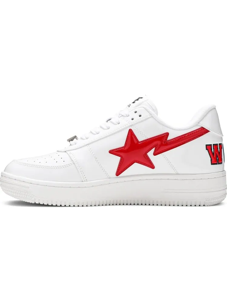 Кроссовки Bapesta Low White Shark Face — изображение 3 из 8, белый