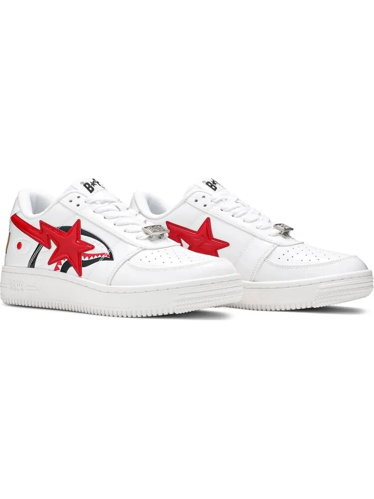 Кроссовки Bapesta Low White Shark Face — изображение 8 из 8, белый