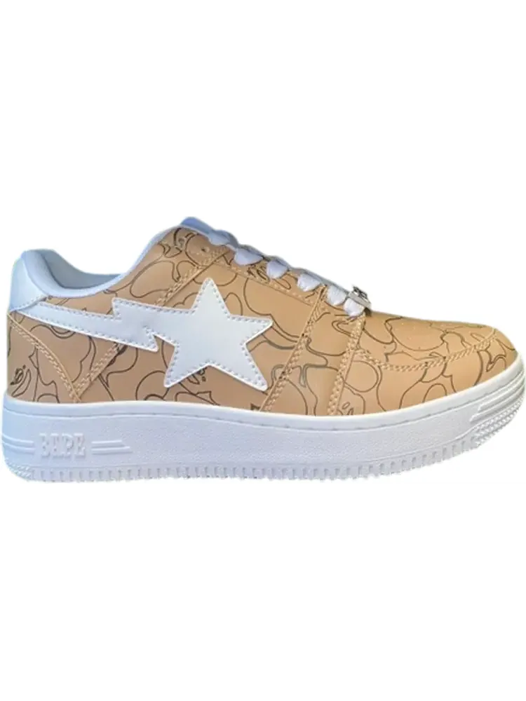 Кроссовки Wmns Bapesta Lined Camo - Beige — изображение 1 из 1, коричневый