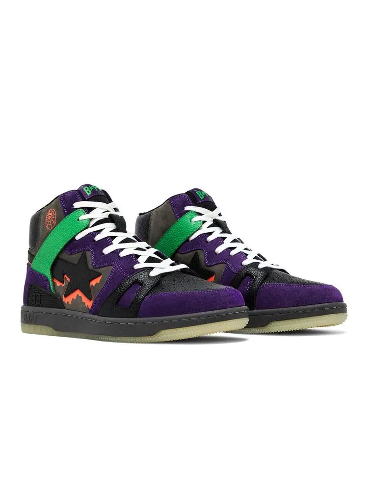 Кеды BAPE Sk8 Sta High 'Halloween' — изображение 9 из 9, черный