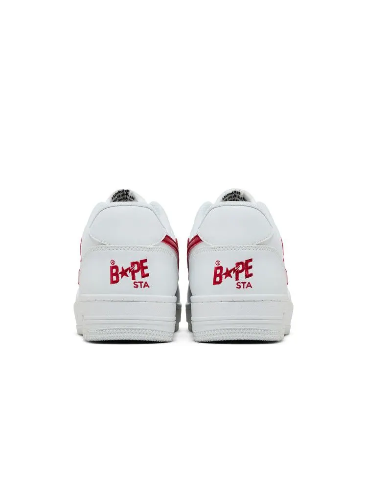 Кроссовки BAPE Coca-Cola x Bapesta Low 'White' — изображение 7 из 9, белый/красный