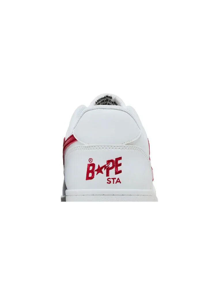 Кроссовки BAPE Coca-Cola x Bapesta Low 'White' — изображение 8 из 9, белый/красный
