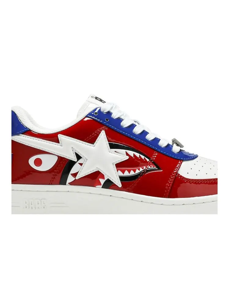 Кроссовки BAPE Bapesta Low M2 Red Shark Face — изображение 2 из 6, красный